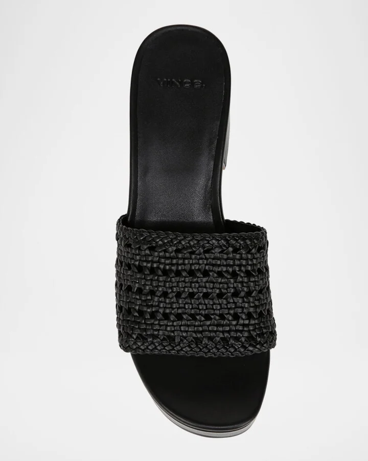 Margo Crochet Leather Platform Sandals - Image 2
