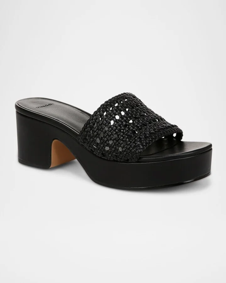 Margo Crochet Leather Platform Sandals - Image 5