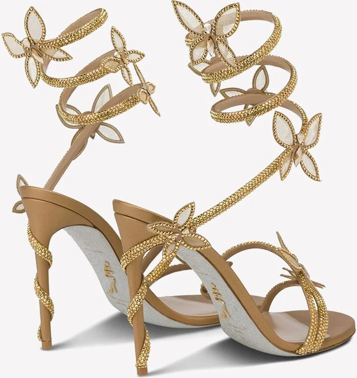 Margot 105 Crystal Butterfly Sandals - Image 2