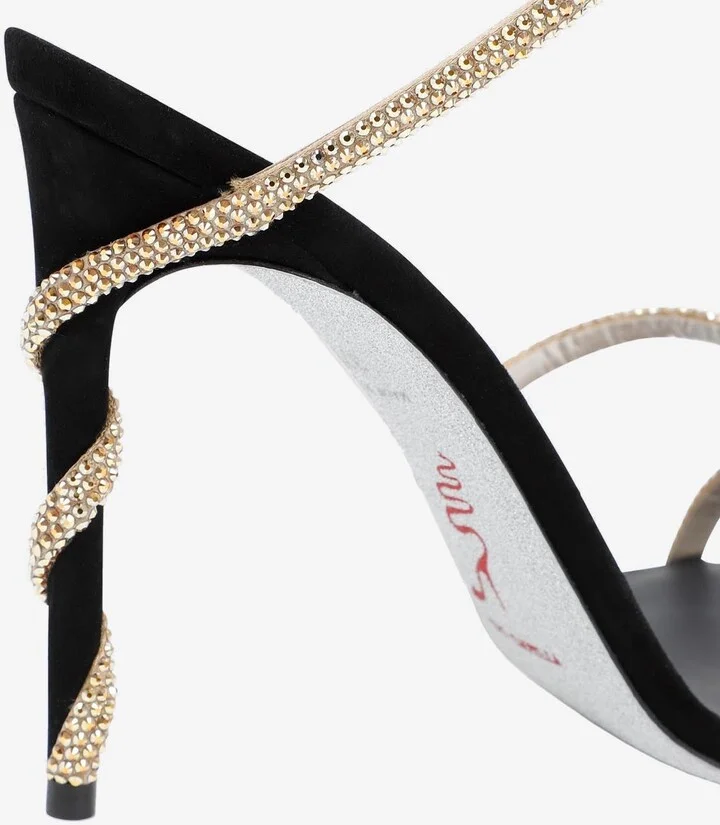 Margot 105 Crystal Spiral Sandals - Image 2