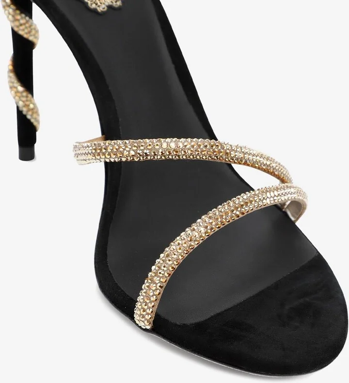 Margot 105 Crystal Spiral Sandals - Image 3