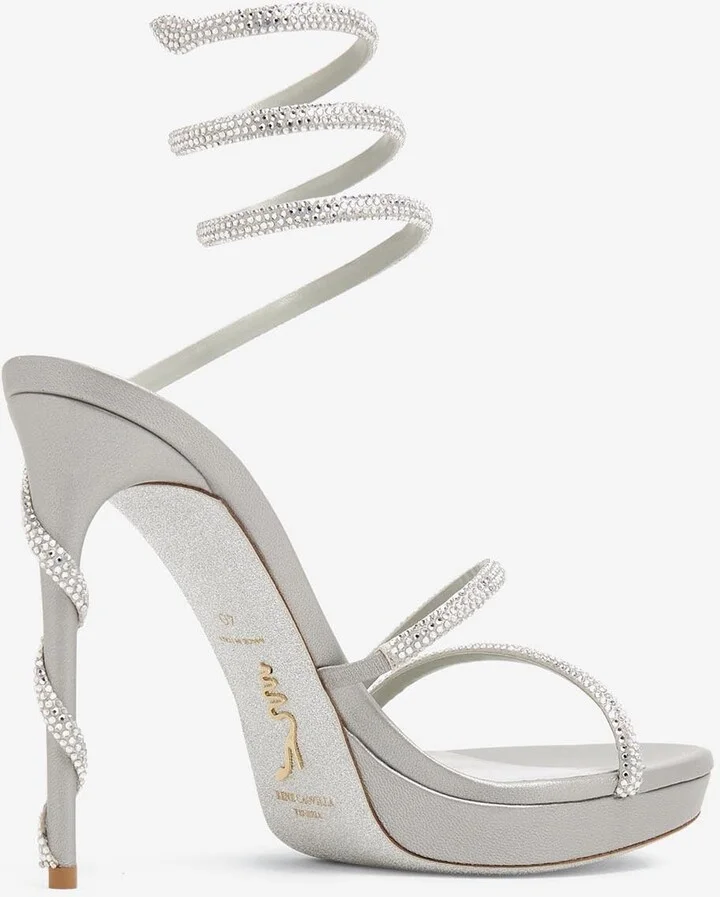 Margot 120 Crystal-Embellished Sandals - Image 2