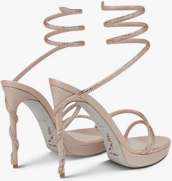 Margot 120 Crystal-Embellished Sandals - Image 2