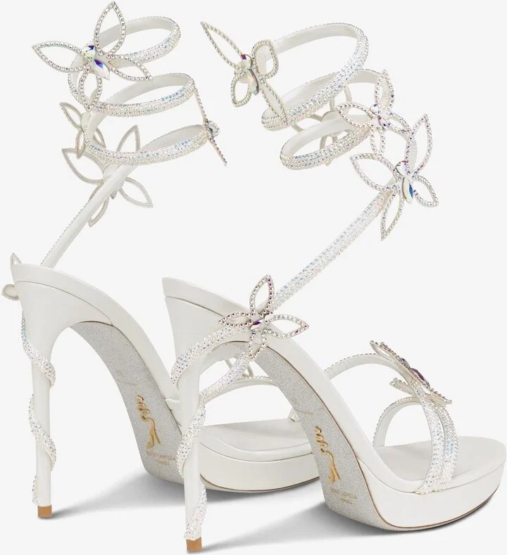 Margot 120 Crystal-Embellished Sandals - Image 2