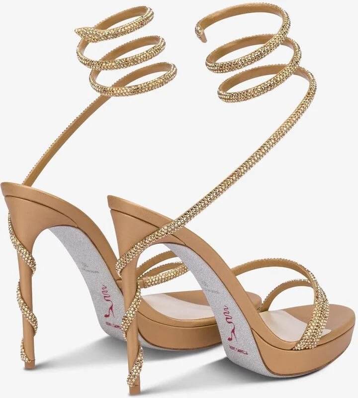 Margot 120 Crystal-Embellished Sandals - Image 2