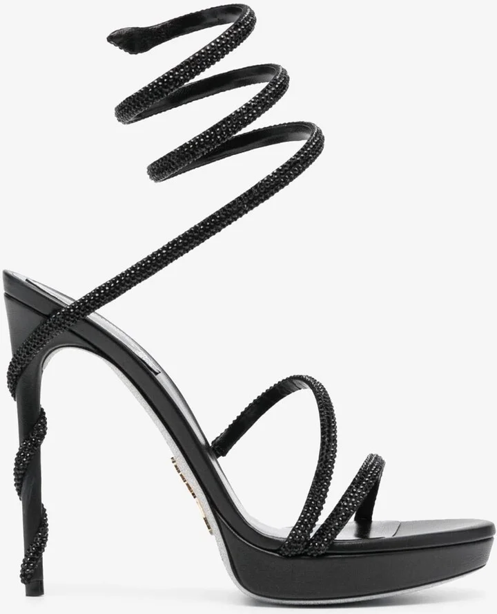 Margot 120 Crystal-Embellished Sandals