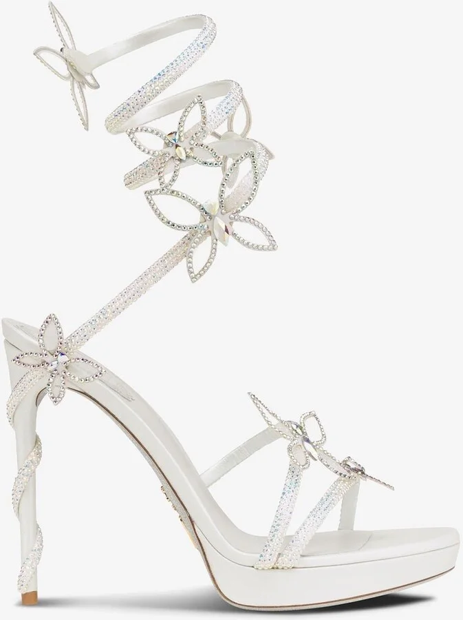 Margot 120 Crystal-Embellished Sandals