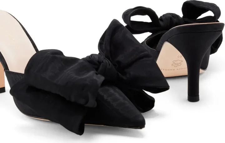 Margot 80mm moire mules - Image 4