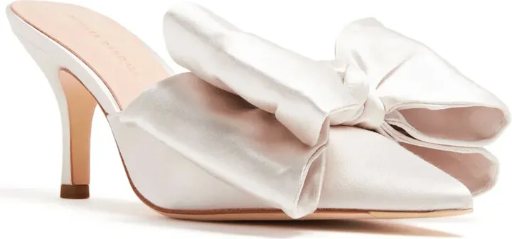 Margot 80mm satin mules - Image 2
