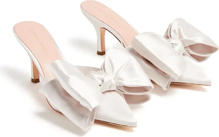 Margot 80mm satin mules - Image 4