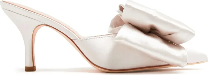 Margot 80mm satin mules