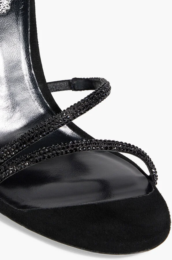 Margot crystal-embellished satin sandals - Image 4