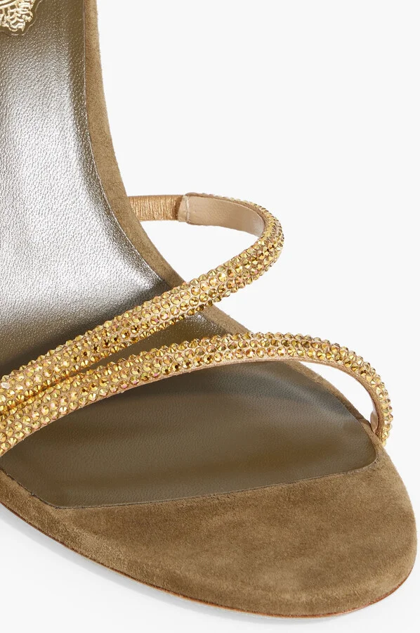 Margot crystal-embellished satin sandals - Image 7