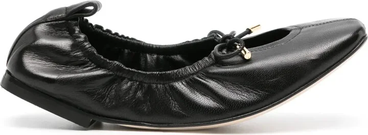 Margot leather ballerina shoes