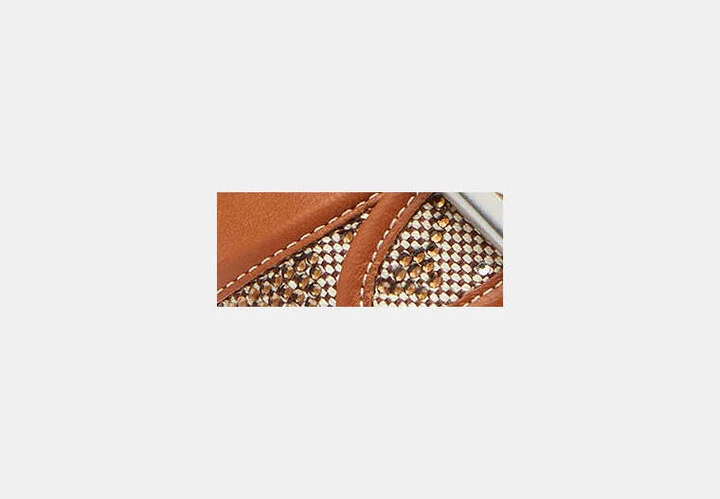 Margot Sandal In Crystal Signature Jacquard - Image 3
