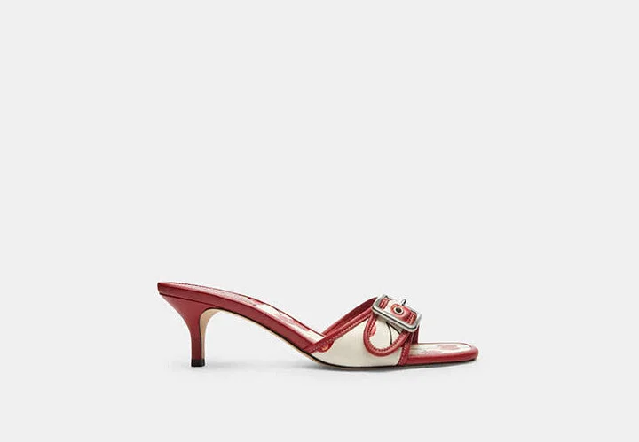 Margot Sandal With Cherry Print - Image 3