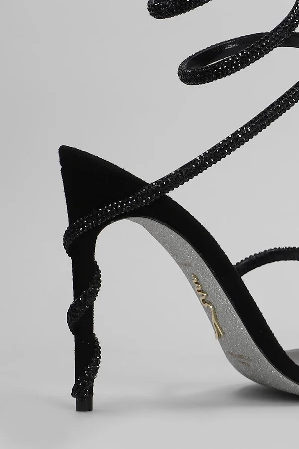 Margot Sandals In Black Leather - Image 5