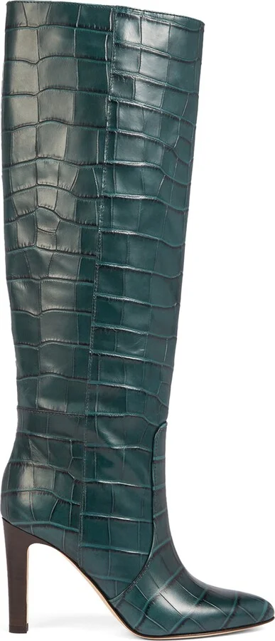 Margret Croc Embossed Knee High Boot - Image 2