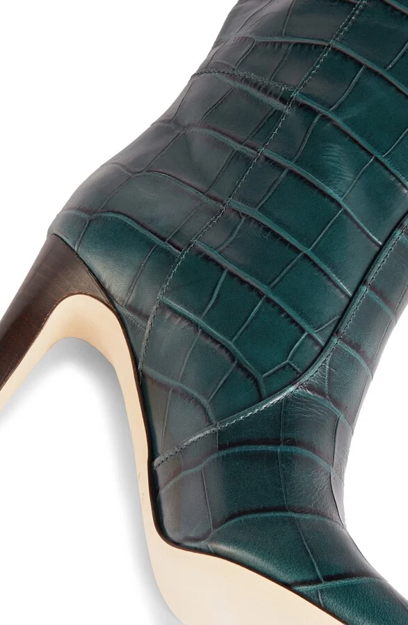 Margret Croc Embossed Knee High Boot - Image 3