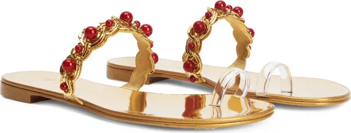Marguerithe bead-embellished sandals - Image 2