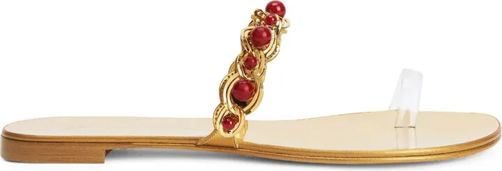 Marguerithe bead-embellished sandals