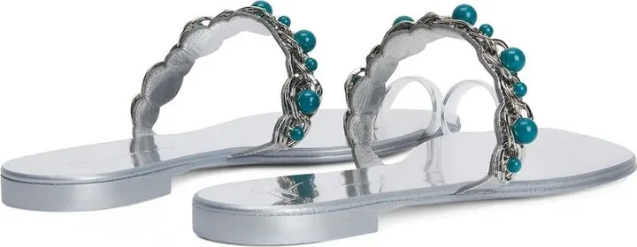 Marguerithe gem-stone flat sandals - Image 3