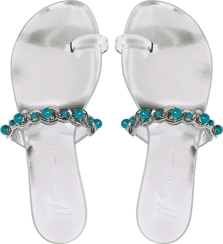 Marguerithe gem-stone flat sandals - Image 4