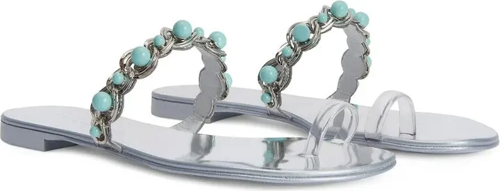 Marguerithe gem-stone flat sandals - Image 2