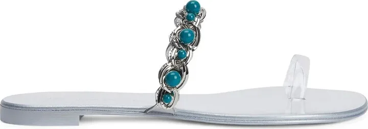 Marguerithe gem-stone flat sandals