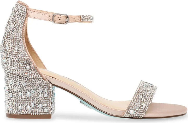 Mari Crystal Ankle Strap Sandal - Image 2