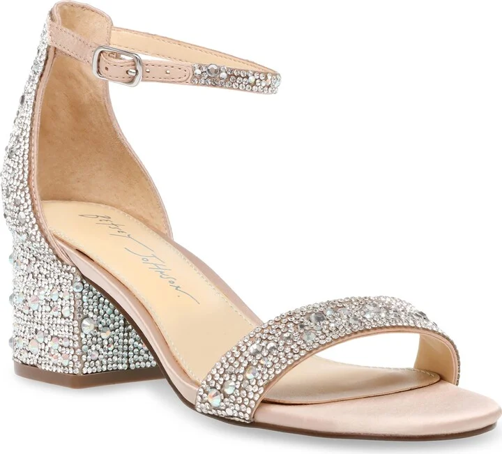 Mari Crystal Ankle Strap Sandal