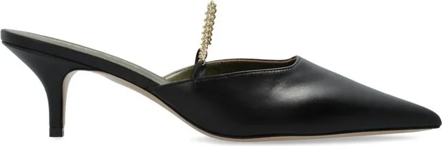 Maria Luca Chain Accent Pointed Sandals