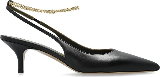 Maria Luca Chain Strap Slingback Pumps