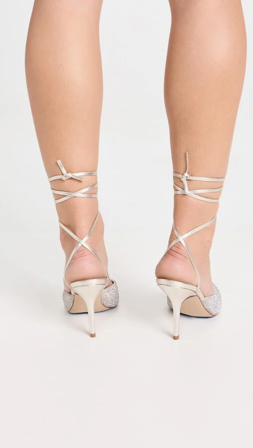 Maria Luca Gala Strass Lace Up Pumps - Image 5