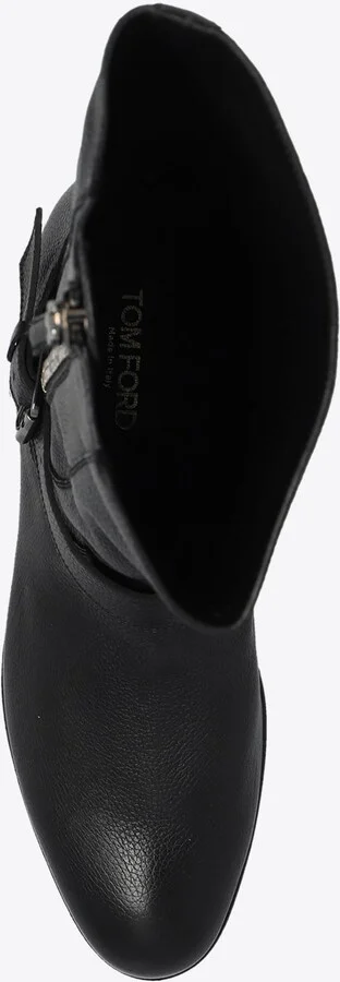 Marianne Grained Leather Mid-Calf Boots - Image 3