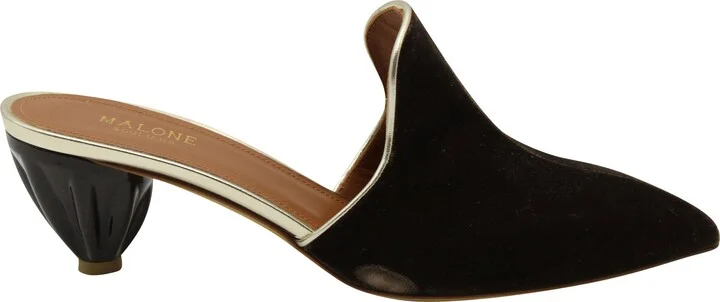 Marianne Mules in Brown Suede