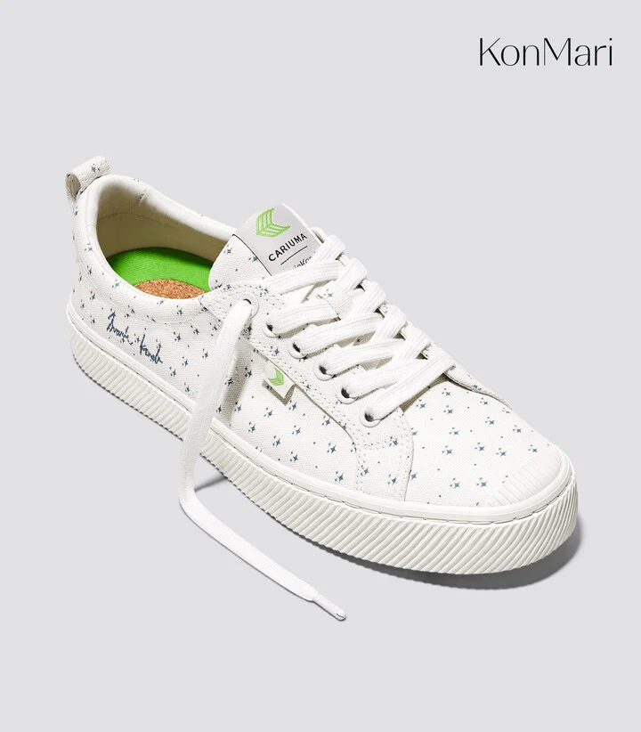 Marie Kondo OCA Low Off White Canvas Sneaker Men - Image 2
