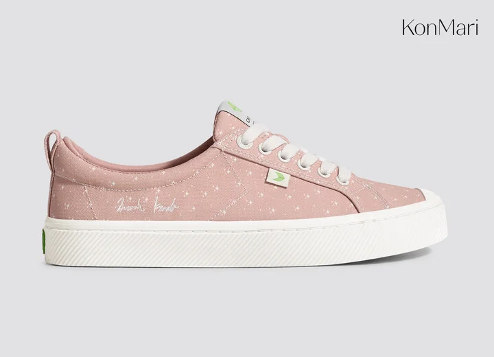 Marie Kondo OCA Low Rose Canvas Contrast Thread Sneaker Men - Image 3