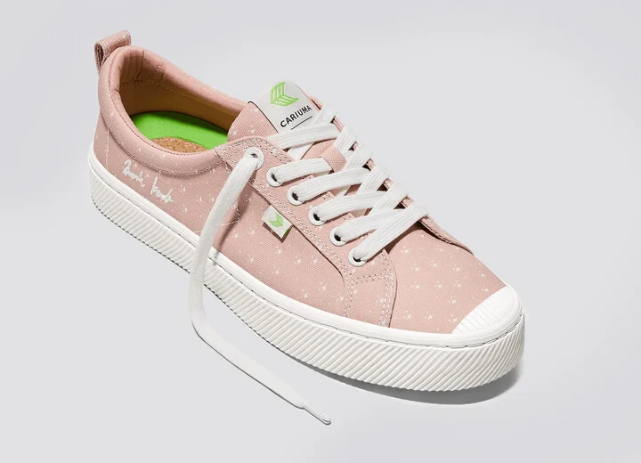 Marie Kondo OCA Low Rose Canvas Contrast Thread Sneaker Men - Image 4
