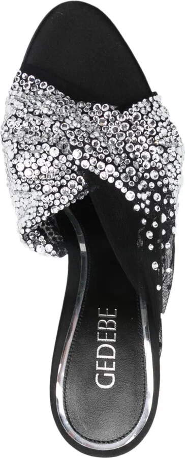 Mariel 100mm crystal-embellished sandals - Image 4