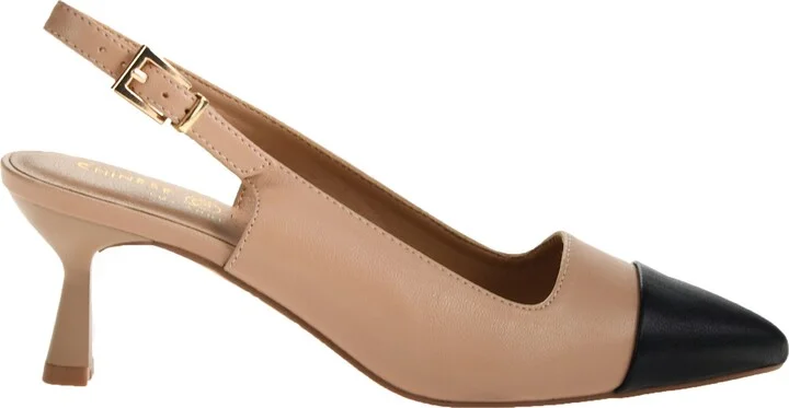 Mariella Slingback Pointed Cap Toe Pump - Image 2