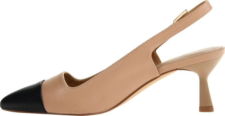 Mariella Slingback Pointed Cap Toe Pump - Image 5