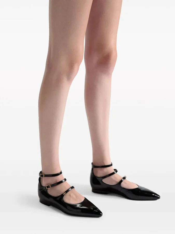 Marilou patent-leather ballerina shoes - Image 5