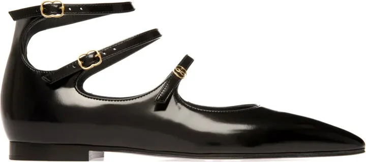 Marilou patent-leather ballerina shoes