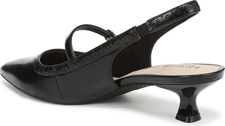 Marilyn Slingback Pointed Toe Kitten Heel Pump - Image 2