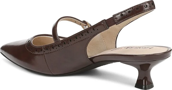 Marilyn Slingback Pointed Toe Kitten Heel Pump - Image 11