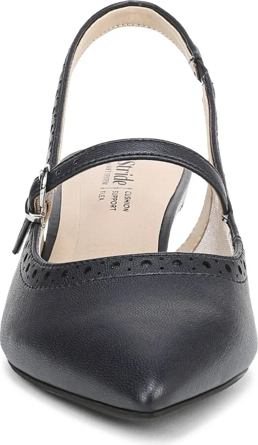 Marilyn Slingback Pointed Toe Kitten Heel Pump