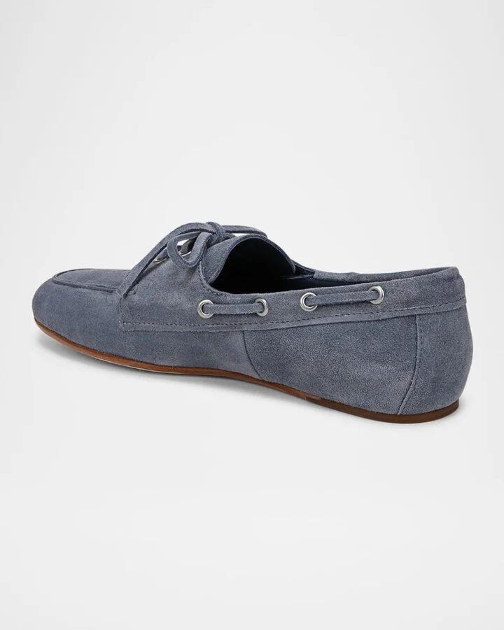 Marin Suede Boat Loafers - Image 4