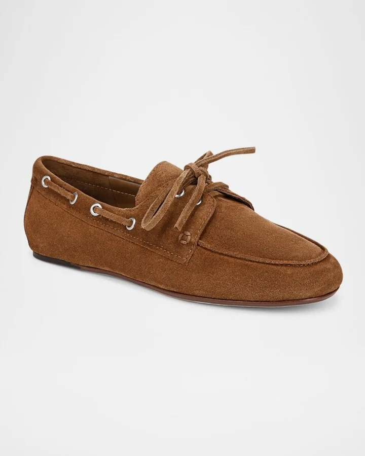 Marin Suede Boat Loafers - Image 10