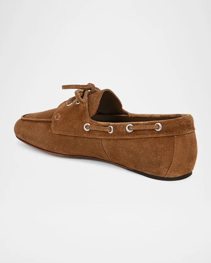 Marin Suede Boat Loafers - Image 11